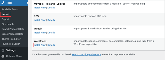 Activating the WordPress Installer