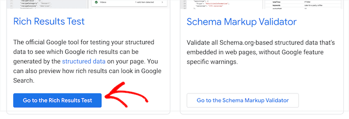 Default schema markup for pages