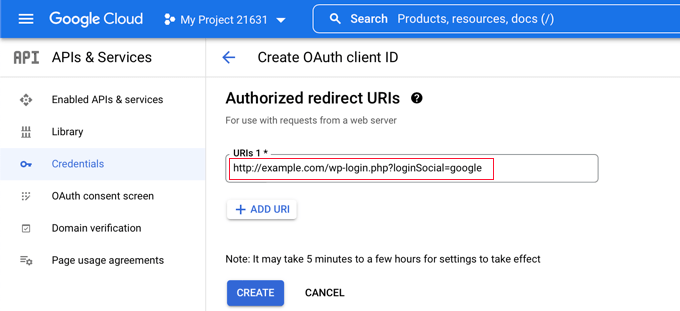 Add Information About Your Google App