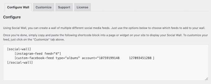 Combining Facebook and Instagram into a social wall