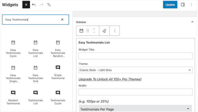 Adding reviews to WordPress using a widget